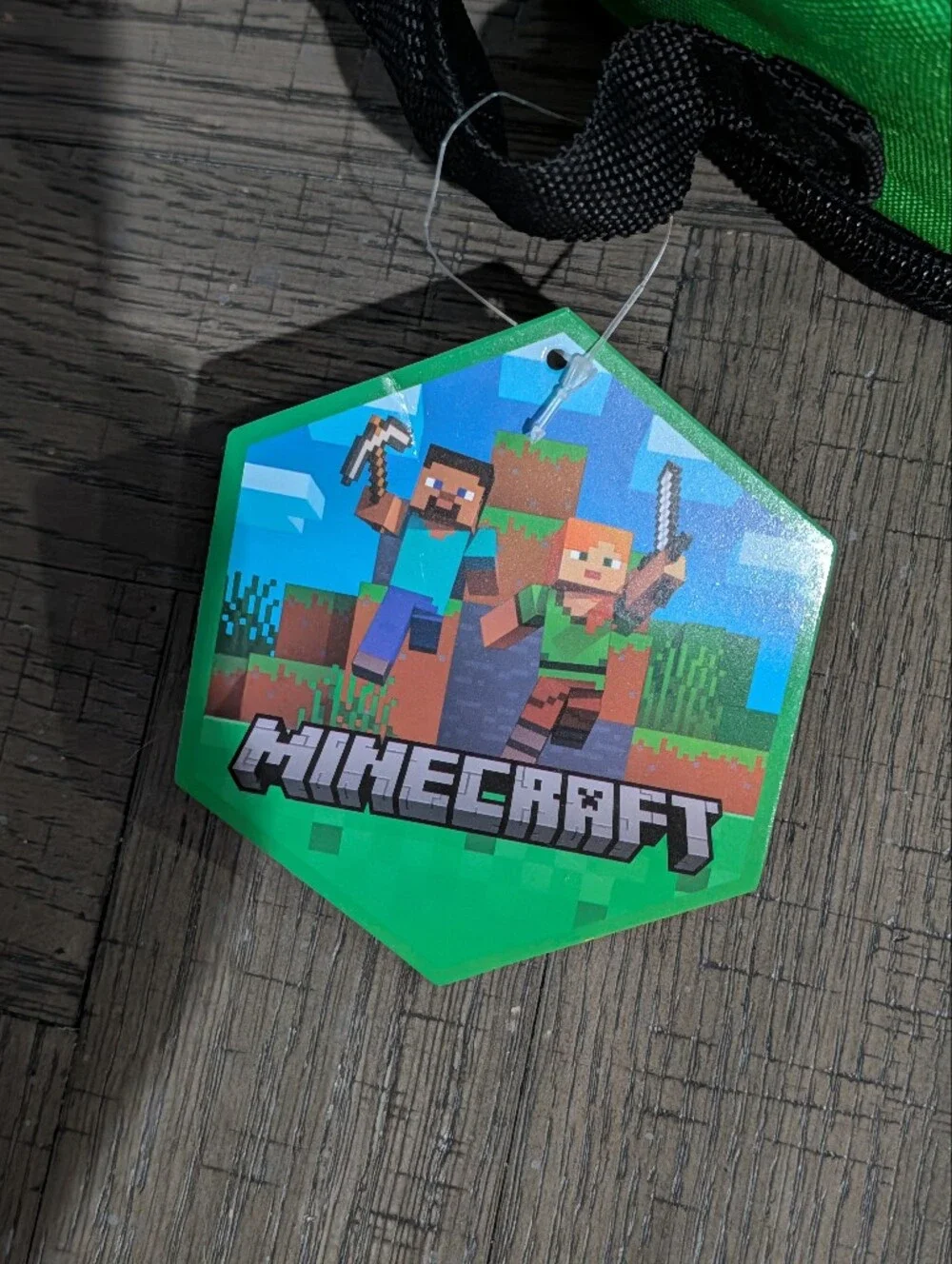Brand New Minecraft Creeper Dual Compartment Insulated Tote Case Lunch Bag